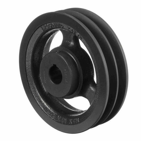 2 Groove Cast Iron Fhp - Finished Bore Sheave, 2BK70X1